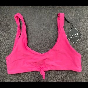 Zaful pink swimsuit top